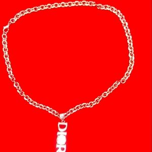 Silver pave DIOR Choker